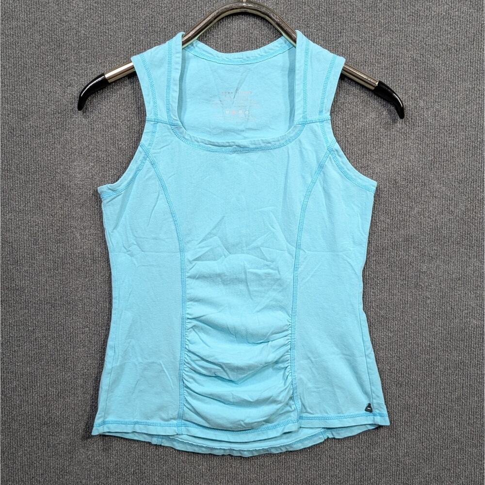 Neon Buddha Tank Top Womens Small Lux Leisure Yoga Sky Pullover Ruched